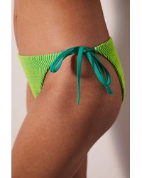 Penti - Low-Waist Striped Tie-Side Bikini Bottoms - Lyst