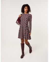 Blue Vanilla - Crew Neck Mini Dress - Lyst