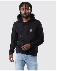 Belstaff - Patch Logo Hoodie Cotton - Lyst