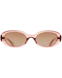 Quay - Oval Pale Rose Sepai Gradient Felt Cute - Lyst