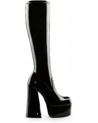 Windsor Smith - Windsorsmith Knee-High Sock Platform Goth Heel Boots - Lyst