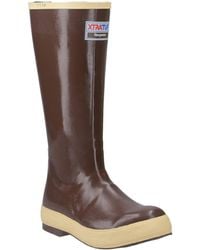 XtraTuf - Legacy 15" Plain Toe Rubber Copper/Tan Wellington Boots - Lyst