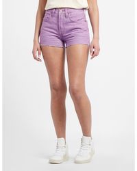 Levi's - Dames 501 Original Korte Broek In Lavendel - Lyst