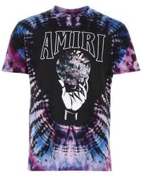 Amiri - Crystal Ball Ss Logo Tie-Dye T-Shirt Cotton - Lyst