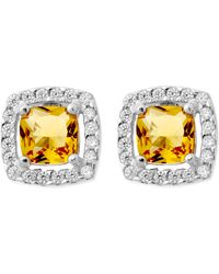 Orphelia - 'Faustine' 925 Sterling Stud Earrings - Lyst