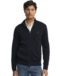POLO CLUB - Full Zip Cardigan Pullover13 - Lyst