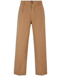 BOSS - Kaiden Solid Patterned Straight Chinos - Lyst