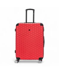 Infinity Leather - Expandable Extra Large Hard Shell Abs 8 Wheel Luggage Travel Suitcase - Lyst