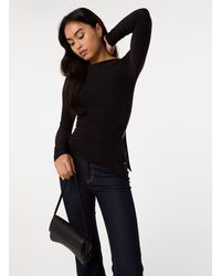 Pink Vanilla - Long Sleeve Asymmetric Top - Lyst