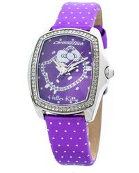 Chronotech - Purple Leather Watch - Lyst