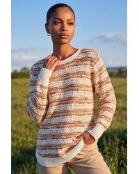 Roman - Space Dye Stripe Knit Jumper - Lyst