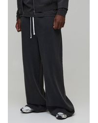 BoohooMAN - Tall Essential Washed Extreme Wide Leg Jogger - Lyst