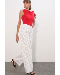 Bigdart - High Waist Loose Fit Wide Leg Denim Jeans - Lyst