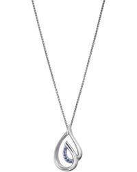 Orphelia - 'Dazzle' 925 Sterling Chain With Pendant - Lyst