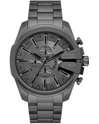 DIESEL - Mega Chief Slim Watch Dz4676 Stainless Steel - Lyst
