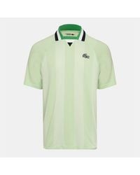 Lacoste - Crocodile Logo Collared Raglan Sleeve Polo Shirt - Lyst