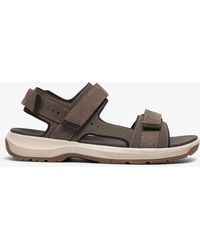 Clarks - Guideview Trek Taupe Sandals - Lyst