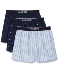 Lacoste - 3 Pack Woven Boxer - Lyst