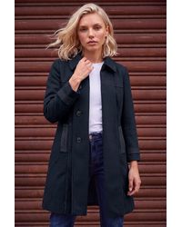 Roman - Petite Contrast Double Breasted Coat - Lyst