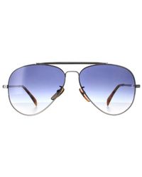 David Beckham - Aviator Palladium Gradient Db1004/S Metal - Lyst