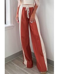 Azura Exchange - Hose Mit Weitem Bein Und Seitlichen Einsätzen - Lyst