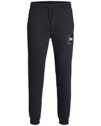 Jack & Jones - Joggers Cotton Made Sweatpant For With Ribbed Cuff - Lyst