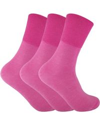 Sock Snob - 3 Pack Ladies Non Elastic Thermal Diabetic Socks For Poor Circulation - Lyst