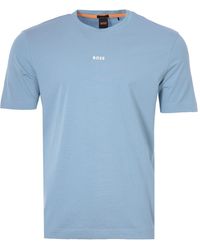 BOSS - Centre Logo Sustainable Relaxed Fit T-Shirt - Lyst