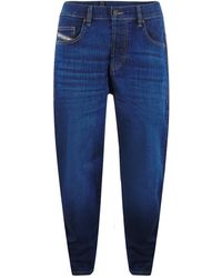 DIESEL - 2020 D-Viker Dark Denim Pants Cotton - Lyst