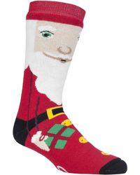 Heat Holders - Ladies Thermal Christmas Non Slip Slipper Socks With Grippers - Lyst