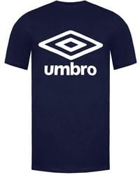 Umbro - Short Sleeve Crew Neck Large Logo T-Shirt 65352U Y70 - Lyst