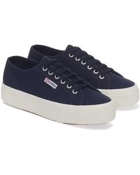 Superga - Ladies 2740 Lace Up Platforms /Avorio) - Lyst