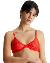 Calvin Klein - 000Qf7173E Lace Unlined Demi Bra - Lyst