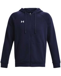 Under Armour - Adult Rival Fleece Full Zip Hoodie (Midnight) - Lyst