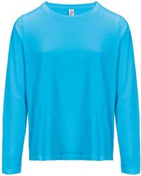 Sol's - Ladies Monarch Long-Sleeved T-Shirt (Aqua) - Lyst
