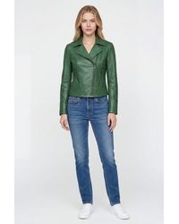 Elle - Armin Leather Biker Jacket - Lyst