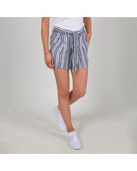 Secret Label - Striped Linen Shorts - Lyst