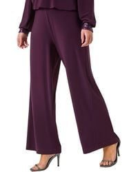 Roman - Petite Wide Leg Stretch Trouser - Lyst