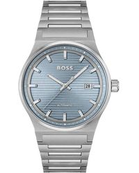 BOSS - Grijze Rvs Dress Watch - Lyst