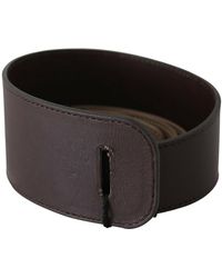 Gianfranco Ferré - Vrouwen Echt Leer Logo Brede Taille Riem - Lyst
