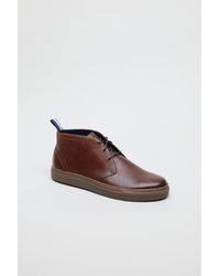 Ben Sherman - Parka Leather Men's Brown Boots - Uk 8 - Lyst