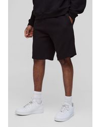BoohooMAN - Tall Loose Fit Mid Length Basic Shorts - Lyst