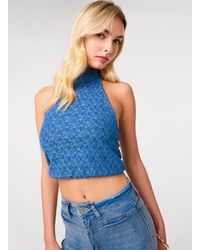 Pink Vanilla - Lace Halter Neck Top - Lyst