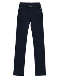 Armani - Long Stretch Fabric Pants 6y5j85-5n2fz Woman Cotton - Lyst