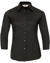 Russell - Collection /Ladies Easy-Care Fitted 3/4 Sleeve Shirt - Lyst