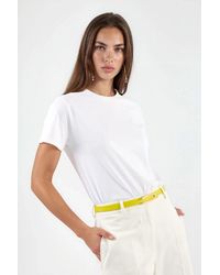 Busem - Plain Crew Neck Cotton T-Shirt - Lyst