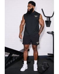 BoohooMAN - Training Dept 5Inch Stretch Woven Short - Lyst