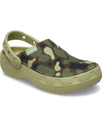 Crocs™ - Classic Crafted Camo Textile Blend Tac Clogs - Lyst