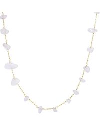 The Jewellery Stockroom - Plated Pvd Waterproof Stainless Steel Gemstone Necklace - Lyst