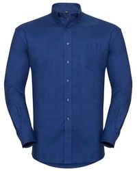 Russell - Collection Oxford Easy-Care Long-Sleeved Formal Shirt (Bright Royal) - Lyst